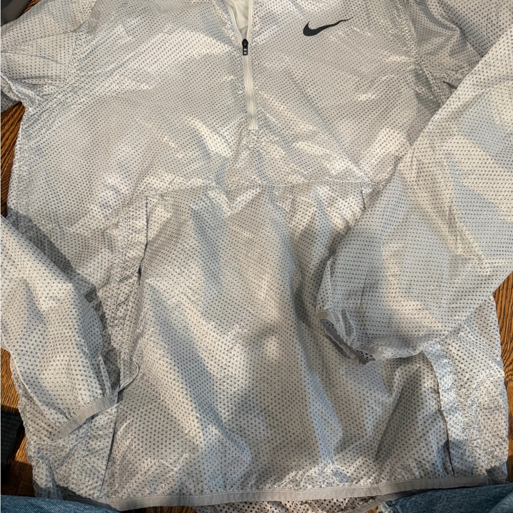 Nike Silver Windbreaker Jacket